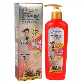 Crema cu efect de incalzire, extract de Chili si Ghimbir, 100% Extracte Naturale, Efect de Slabire, Dagan Slimming, 200 ml