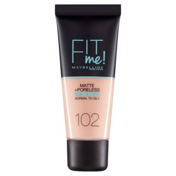 Fond de ten MAYBELLINE FIT ME Matte Poreless 102 Ivory, 30 ml