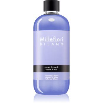 Millefiori Natural Violet & Musk reumplere în aroma difuzoarelor