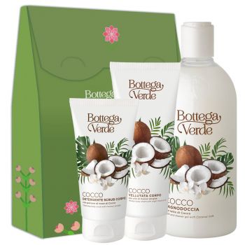 Set cadou femei ingrijire corp cu extract de nuca de cocos Set cadou femei ingrijire corp cu extract de nuca de cocos
