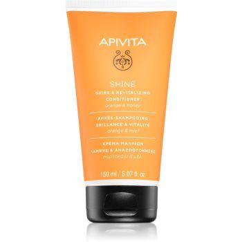 Apivita Holistic Hair Care Orange & Honey balsam revitalizant pentru strălucirea părului slab ieftin