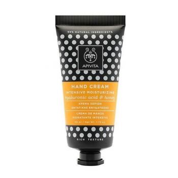 Crema de maini cu Acid hialuronic si miere, Apivita, 50 ml