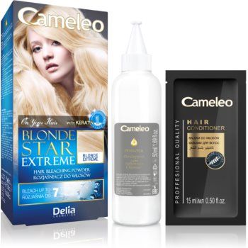Delia Cosmetics Cameleo Blonde Star Extreme pudra decoloranta cu keratina ieftin