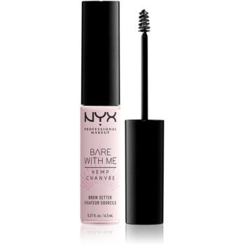 NYX Professional Makeup Bare With Me Hemp Brow Setter gel pentru sprancene