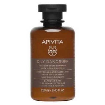 Sampon Oily Dandruff pentru par gras si anti-matreata cu Salcie alba si Propolis, APIVITA, 250 ml ieftin