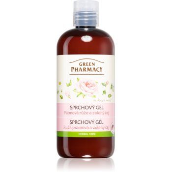 Green Pharmacy Body Care Rose & Green Tea gel de duș mătăsos Green Pharmacy Body Care Rose & Green Tea gel de duș mătăsos