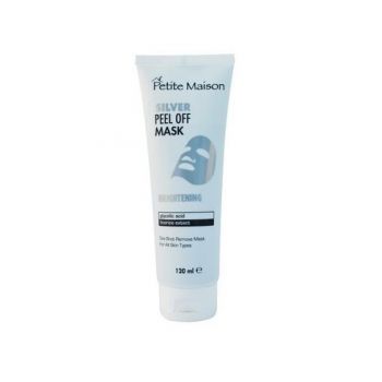 Mască de față exfoliantă, iluminatoare Petite Maison Silver, 120 ml