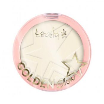 Pudra compacta Lovely Golden Glow New Edition 01, 10 g ieftin