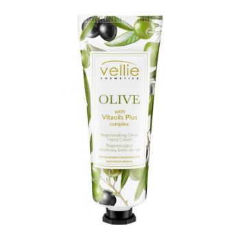 Crema de maini regeneratoare cu ulei de masline, Vellie, 75 ml ieftina