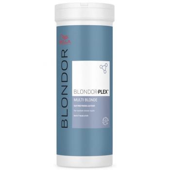 Pudra Decoloranta - Wella Professionals Blondor Plex Multi Blonde Dust-Free Powder Lightener, 400 g de firma original