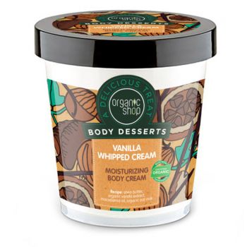 Crema de corp Hidratanta Organic Shop Body Desserts cu frisca de Vanilie, 450 ml