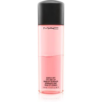 MAC Cosmetics Gently Off Eye and Lip Makeup Remover două faze pentru îndepărtarea machiajului de pe ochi și buze