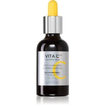 Missha Vita C Plus ser antioxidant pentru un ten mai ferm impotriva petelor la reducere