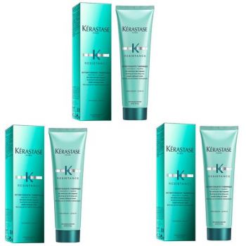 Pachet 3 x Gel-Crema de Protectie Termica pentru Par Lung - Kerastase Resistance Extentioniste Thermique Length Caring Gel Cream, 150ml de firma originala