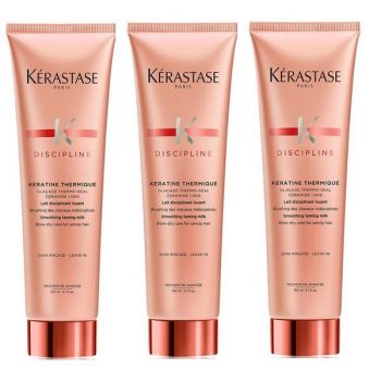 Pachet 3 x Lapte pentru Par Rebel - Kerastase Discipline Keratine Thermique Taming Milk 150 ml de firma originala