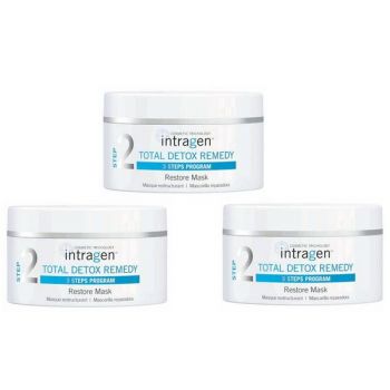 Pachet 3 x Masca Reparatoare – Intragen Total Detox Remedy Restore Mask, 200 ml de firma originala