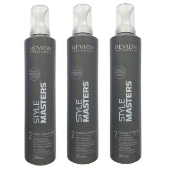 Pachet 3 x Spuma de Styling cu Fixare Medie - Revlon Professional Style Masters Modular Styling Mousse, 300ml