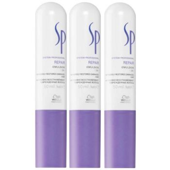 Pachet 3 x Tratament Reparator - Wella SP Repair Emulsion 50 ml