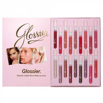 Set Cadou Multifunctional Glossier Lidstar Duo Matte Lip Gloss, 18 Culori Mate si Metalice, 18 x 5 ml Set Cadou Multifunctional Glossier Lidstar Duo Matte Lip Gloss, 18 Culori Mate si Metalice, 18 x 5 ml