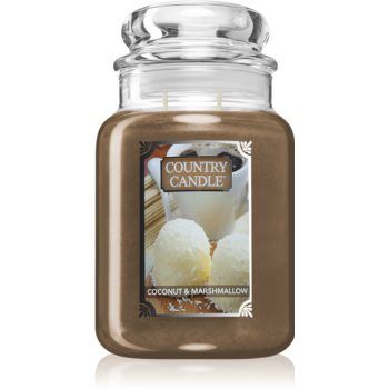 Country Candle Coconut & Marshmallow lumânare parfumată