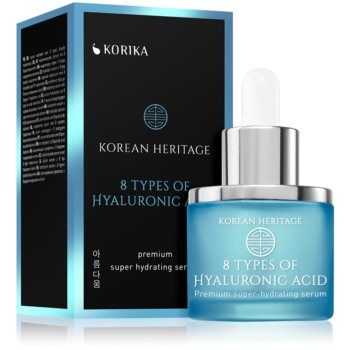 KORIKA Korean Heritage 8 Types of Hyaluronic Acid Premium Super Hydrating Serum ser facial hidratant, cu 8 tipuri de acid hialuronic