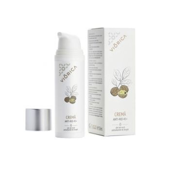 Crema de fata anti-rid 45+, cu ulei de nuca, Viorica, 50 ml Crema de fata anti-rid 45+, cu ulei de nuca, Viorica, 50 ml
