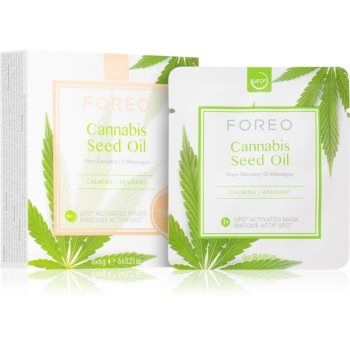 FOREO UFO™ Cannabis Seed Oil masca -efect calmant cu ulei de canepa FOREO UFO™ Cannabis Seed Oil masca -efect calmant cu ulei de canepa