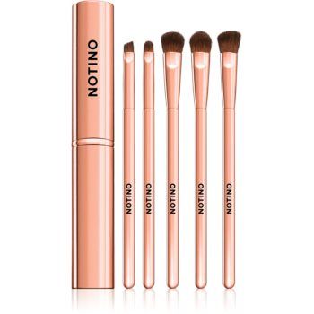 Notino Luxe Collection Eyes & brow brush set set perii machiaj (fard de ochi) ieftin