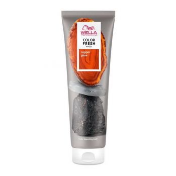 Masca de Par Nuantatoare cu Pigment Aramiu pentru Par Roscat - Wella Professionals Color Fresh Mask, Copper Glow, 150 ml