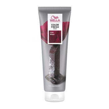 Masca de Par Nuantatoare cu Pigment Rose pentru Par Blond - Wella Professionals Color Fresh Mask, Rose Blaze, 150 ml la reducere