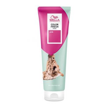 Masca de Par Nuantatoare cu Pigment Roz pentru Par Blond - Wella Professionals Color Fresh Mask, Pink, 150 ml de firma originala