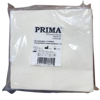 Prosop Hartie Aerata Impaturit - Prima Air-Laid Wipes 1/4 Folded 50 buc