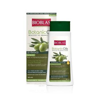 Sampon Bioblas Botanic Oils cu ulei de măsline pentru păr uscat și deteriorat, 360 ml