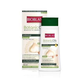 Sampon Bioblas Botanic Oils cu ulei de usturoi pentru toate tipurile de păr, 360 ml