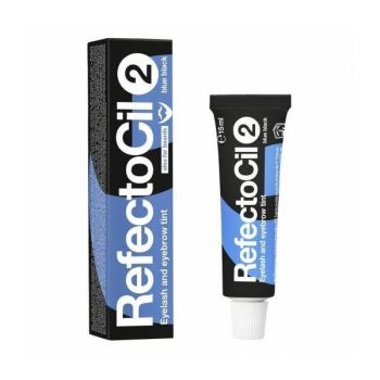 Vopsea pentru gene și sprâncene negru-albastrui, 2 RefectoCil, 15 ml de firma originala