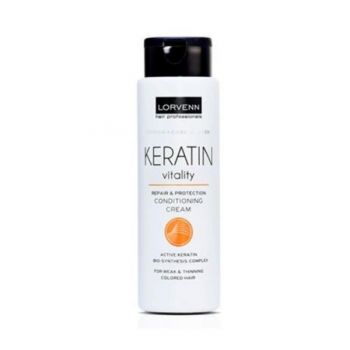 Balsam pentru par fragil sau subtire Lorvenn Keratin vitality 300 ml