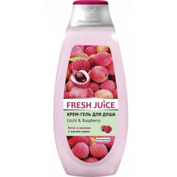 Gel de Dus Cremos cu Extracte de Litchi si Zmeura Fresh Juice, 400ml