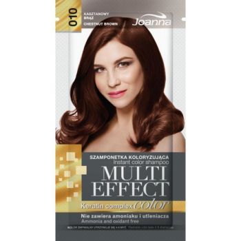 Sampon nuanțator fără amoniac Joanna Multi Effect 010 cafeniu castană, 35ml ieftin