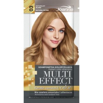 Sampon nuanțator fără amoniac Joanna Multi Effect 03 blond natural, 35ml ieftin