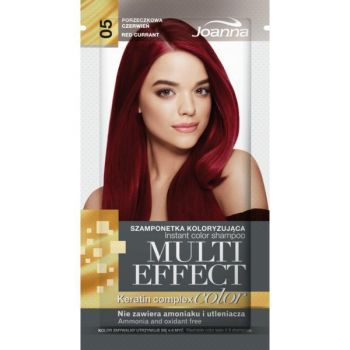 Sampon nuanțator fără amoniac Joanna Multi Effect 05 roșu coacăză, 35ml