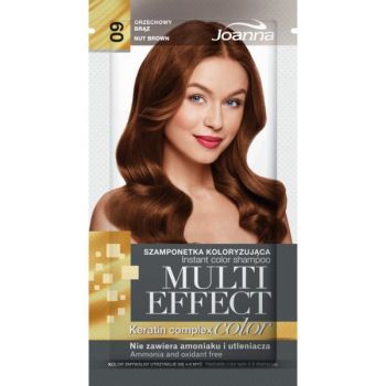 Sampon nuanțator fără amoniac Joanna Multi Effect 09 cafeniu nucă, 35ml ieftin