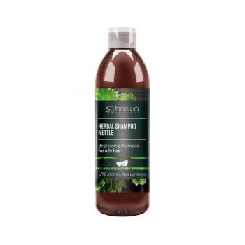 Sampon pentru parul gras cu urzica Herbal Barwa Cosmetics, 250 ml ieftin