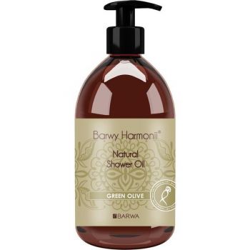 Ulei natural de dus cu masline verzi, Harmony, Barwa Cosmetics, 440 ml