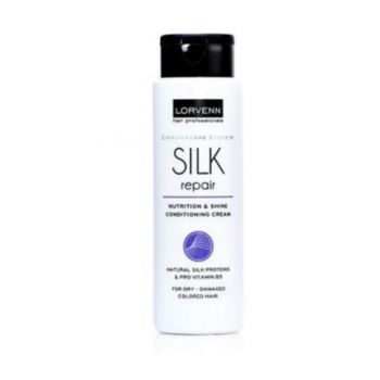Balsam pentru par deteriorat Lorvenn Silk repair Nutrition & Shine 300 ml