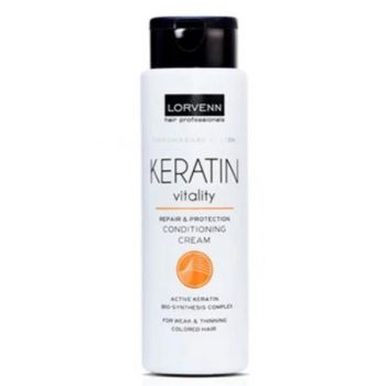 Balsam pentru par fragil sau subtire Lorvenn Keratin vitality 300 ml