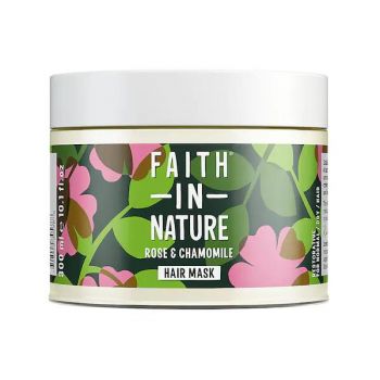 Masca Reparatoare cu Trandafir Salbatic si Musetel pentru Toate Tipurile de Par Faith in Nature, 300 ml la reducere