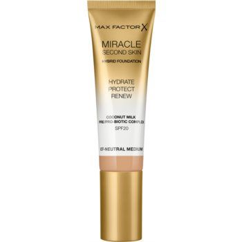 Max Factor Miracle Second Skin fond de ten crema hidratant SPF 20