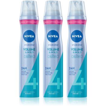 NIVEA Volume Care fixativ pentru volum maxim 3 x 250 ml