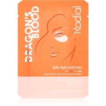 Rodial Dragon's Blood Jelly Eye Patches masca hidrogel pentru ochi pentru hidratare si fermitate