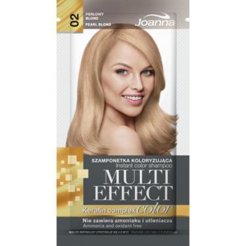 Sampon nuanțator fără amoniac Joanna Multi Effect 02 blond perlat, 35ml ieftin